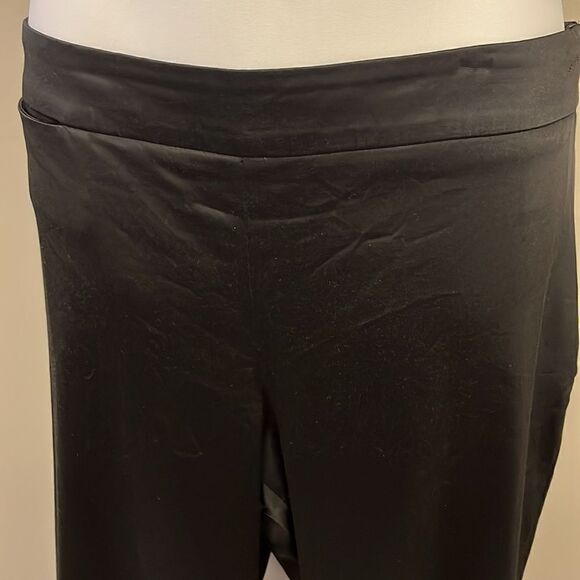 Talbots Black Faux Leather Curvy Petite Leggings w/ Side Closure- Size 14 Petite - Picture 2 of 16